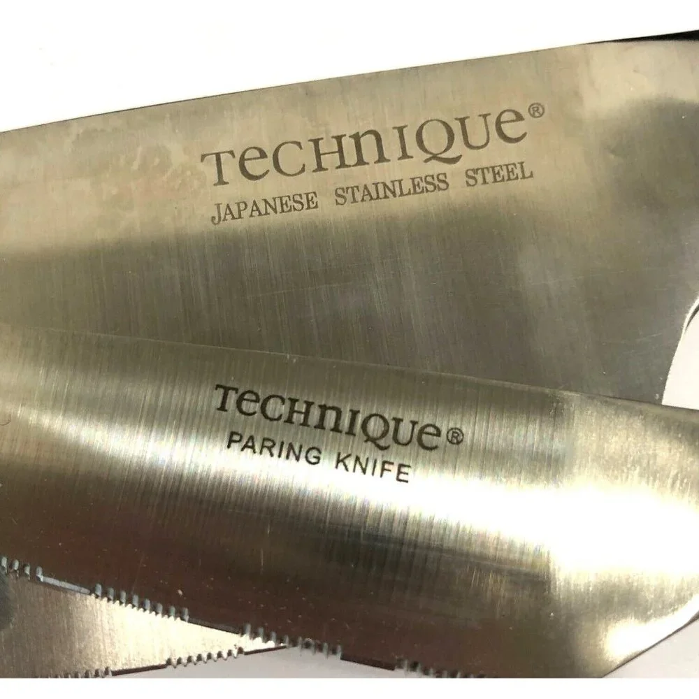 Technique Japanese Stainless Steel 2‎ PC Katsu Knife Set Chef Paring Boxed QVC